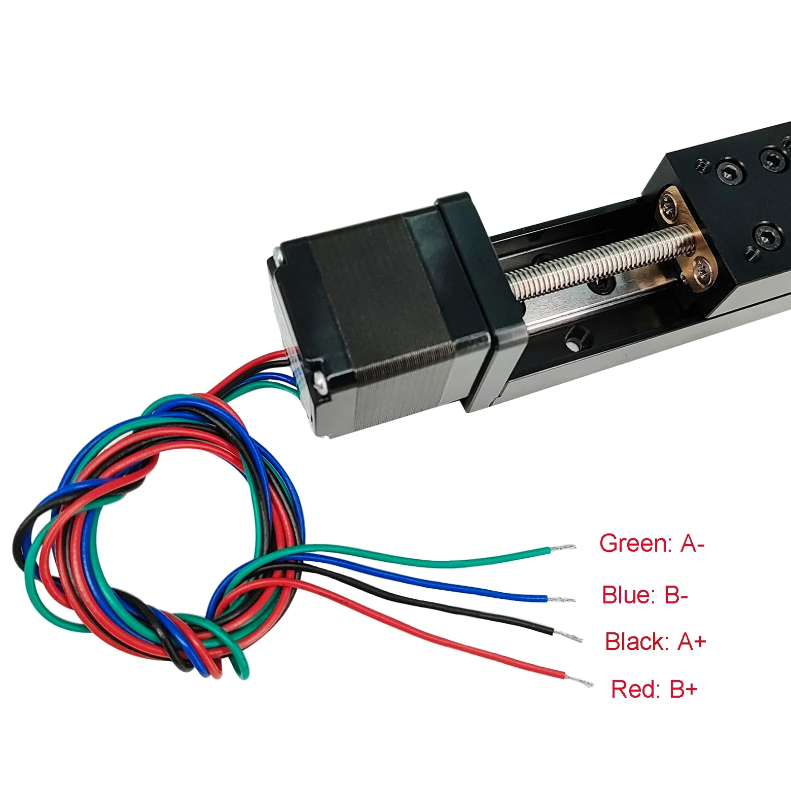 Mini attuatore lineare per guida a scorrimento T6x1 con motore passo a passo NEMA11, lunghezza di corsa effettiva 150 mm, per router CNC fai da te X Y Z lineare (dimensioni: 150 mm)