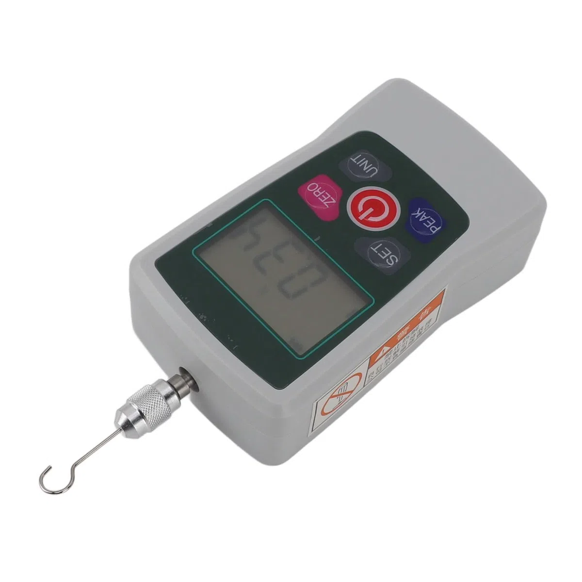 Mini Misuratore di Forza Digitale, Dinamometro per Tester Push Pull 50N con modalità Tempo Reale/Picco/primo Picco, Tester di Pressione e Tensione Portatile con unità N LB Kg Oz,