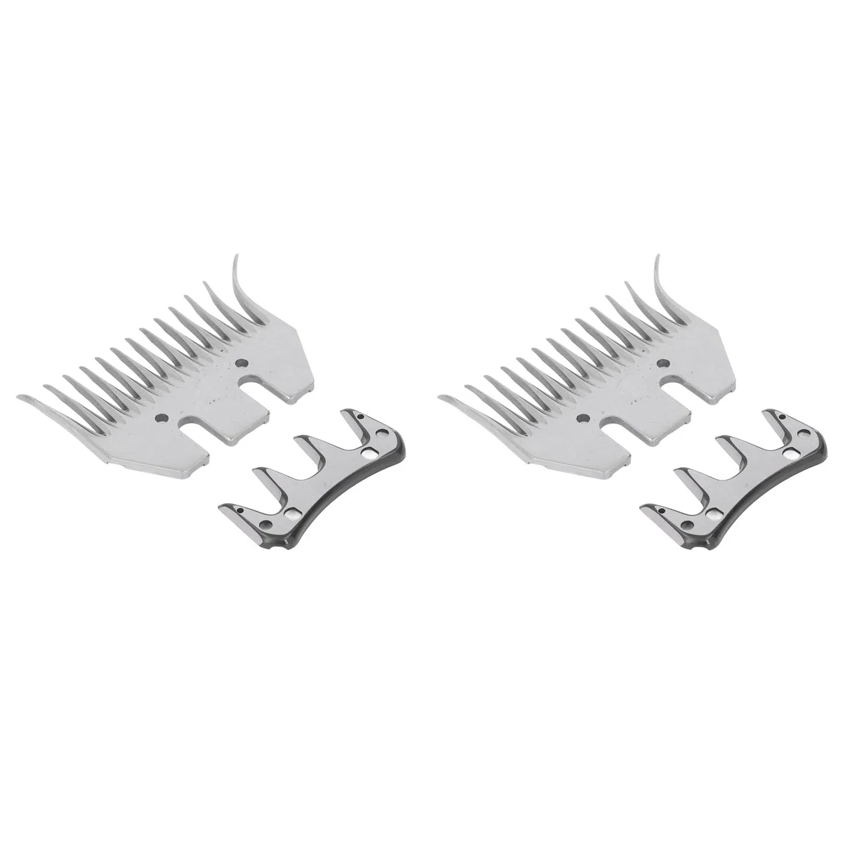 Lame per Tosatrice Pecore e Alpaca, Lama Curva in Acciaio al Carbonio 13 Denti, Kit Pettine e Taglierina Lana 7mm, 2 Pezzi per Taglio Professionale