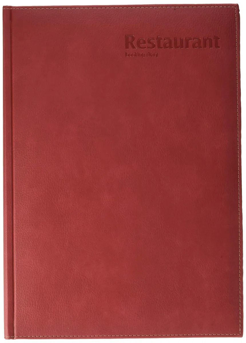 Castelli U07/24-391 Agenda per prenotazioni, per ristorante, formato A4, copertina rossa