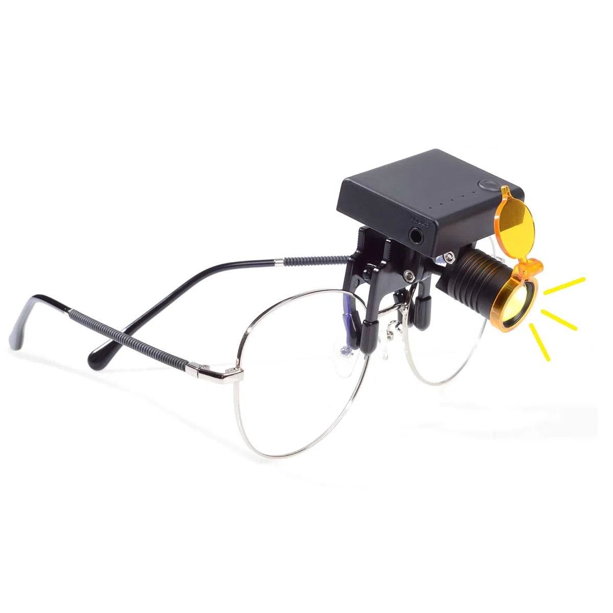 BONEW Faro faro senza fili per binocolo Den~tal Me, occhiali con filtro ottico a clip + custodia in tessuto (3 W)