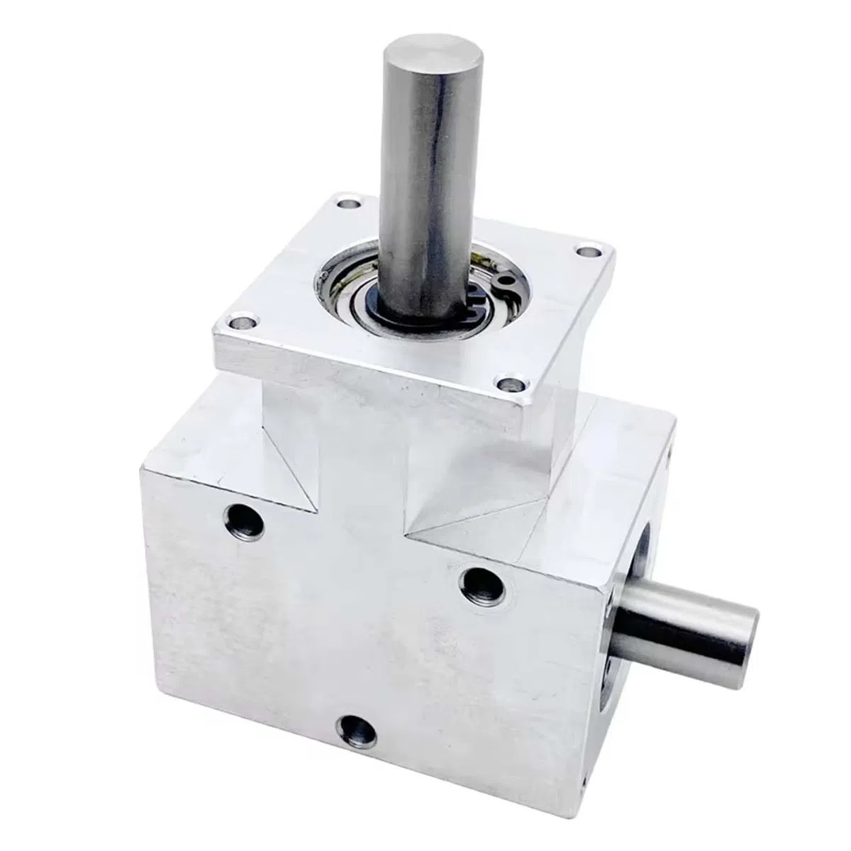 Ingranaggio Conico a Spirale da 90 Gradi 1:1 per Piccoli Pescatori, Albero da 12mm, Gruppo Differenziale, Scatola del Cambio (con Controforo, Uscita Singola)