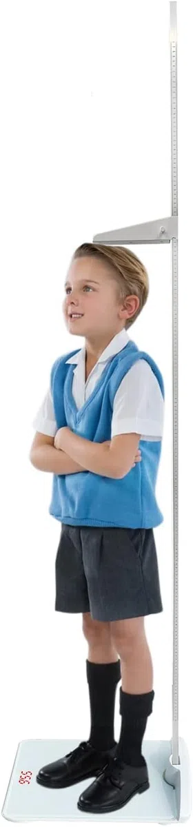 Bilancia-peso bilancia digitale piattaforma combinata con telemetro portatile rimovibile peso massimo 100 kg, altezza asta: 191 cm, bilancia medica per bambini e adulti