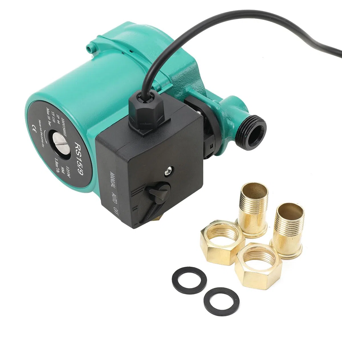 Pompa di Circolazione Dell'acqua Calda, RS15/9 Circolatore di Riscaldamento 125W NPT 3/4 '' Pompa Dell'acqua di Trasferimento Domestica per Caldaia Riscaldamento Centrale