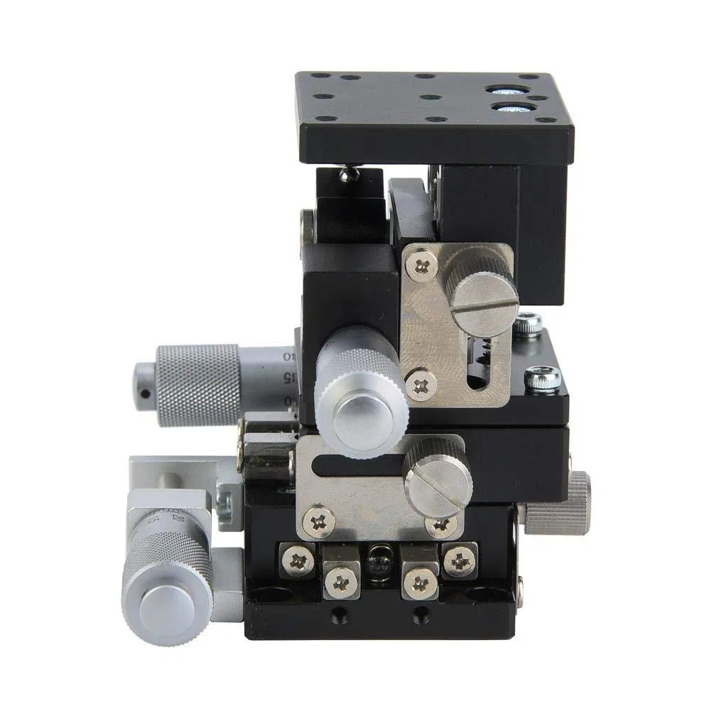 Fase lineare, LD40-LM 3 assi XYZ 40x40mm Piattaforma di spostamento manuale Piattaforma di rifilatura in lega di alluminio Cuscinetto Tavolo scorrevole