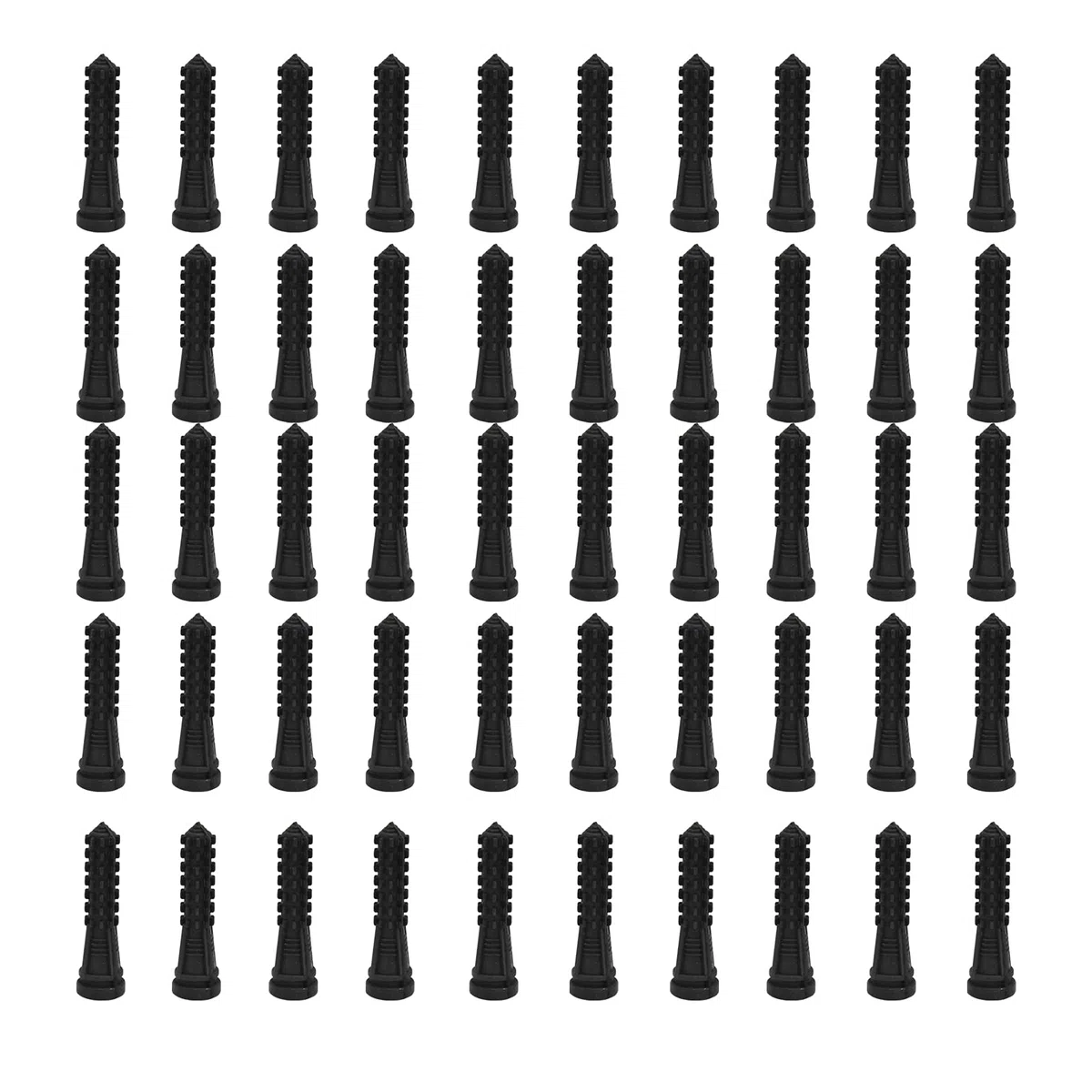 HEEPDD Sostituzione delle Dita in Gomma per Spiumatrice di Pollame per la Spiumatrice Automatica di Pollo e Qualsiasi Parte per la Rimozione di Piume di Pollame, 50 Pezzi (Nero)