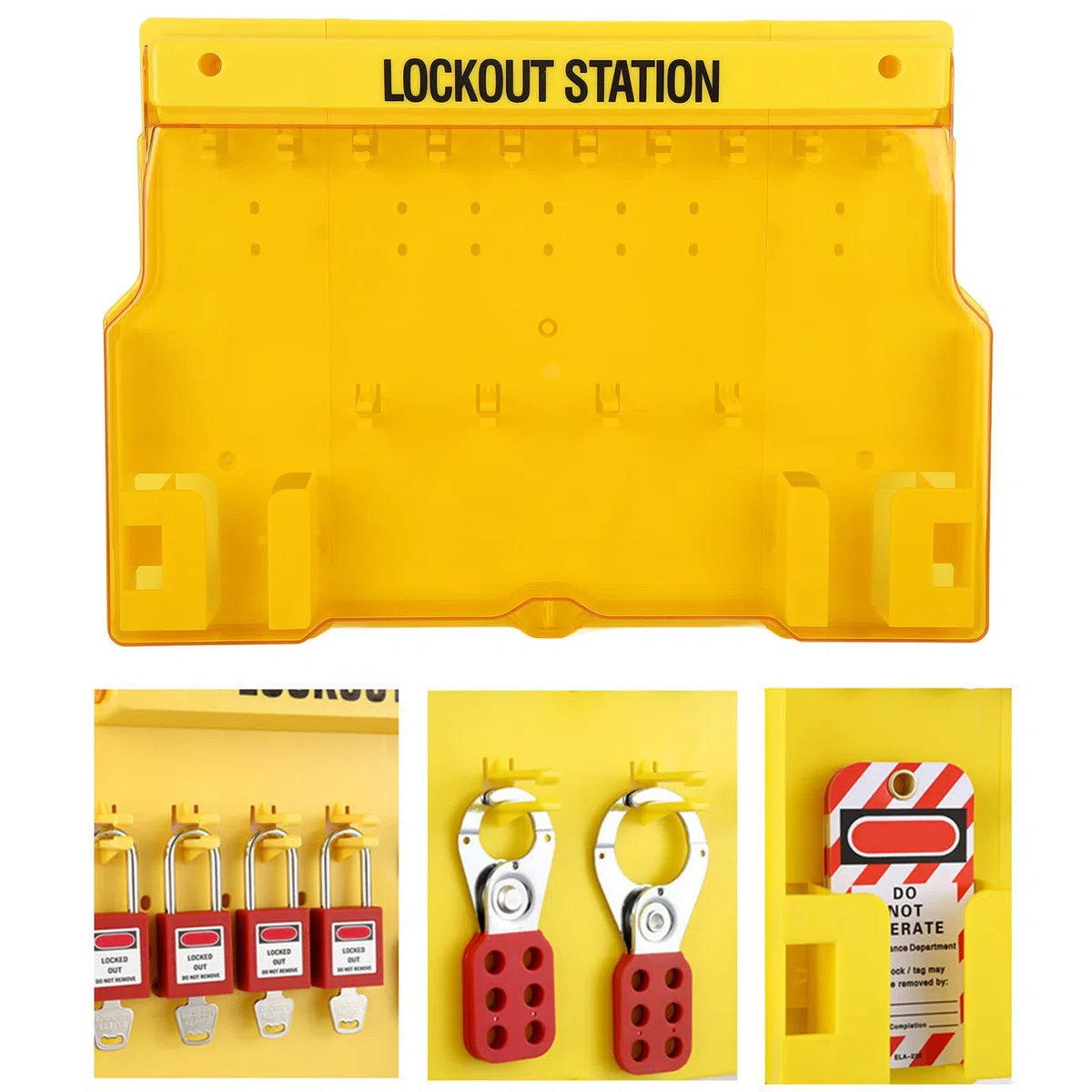 Lockout Tagout Station Stazione di Lockout Per La Gestione della Visualizzazione Durevole con Coperchio Per La Fornitura di Sicurezza del Lockout di Sicurezza