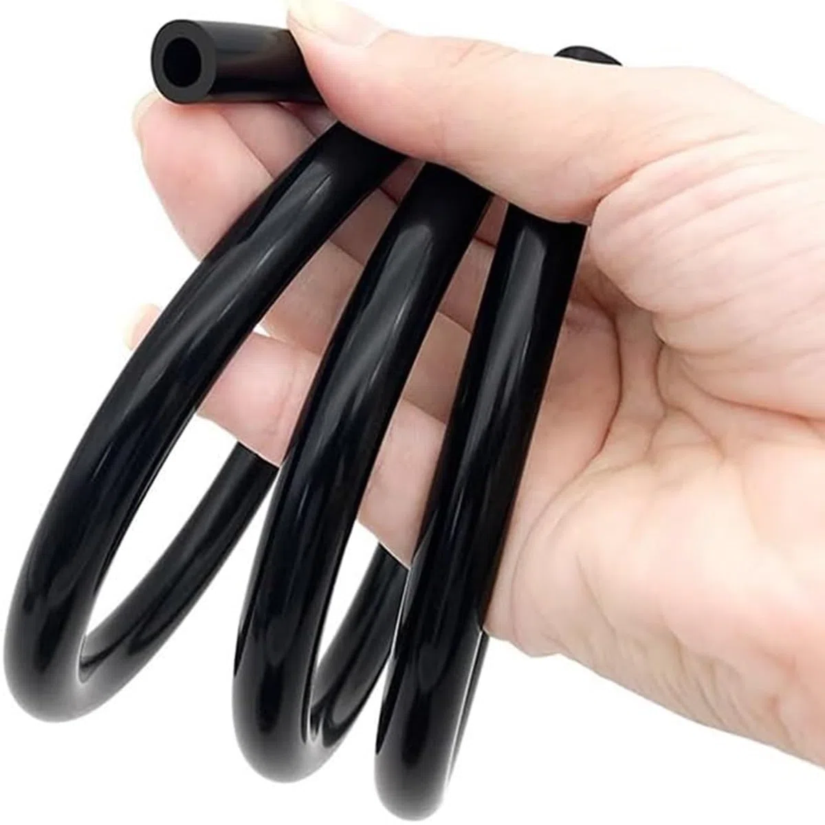 Tubo In Silicone Nero, Diametro Interno 1 M, 10-25 mm, Flessibile, Gomma Morbida, Resistente Al Calore, for Pompa Dell'aria for Acquario(ID 10mm x OD 14mm)