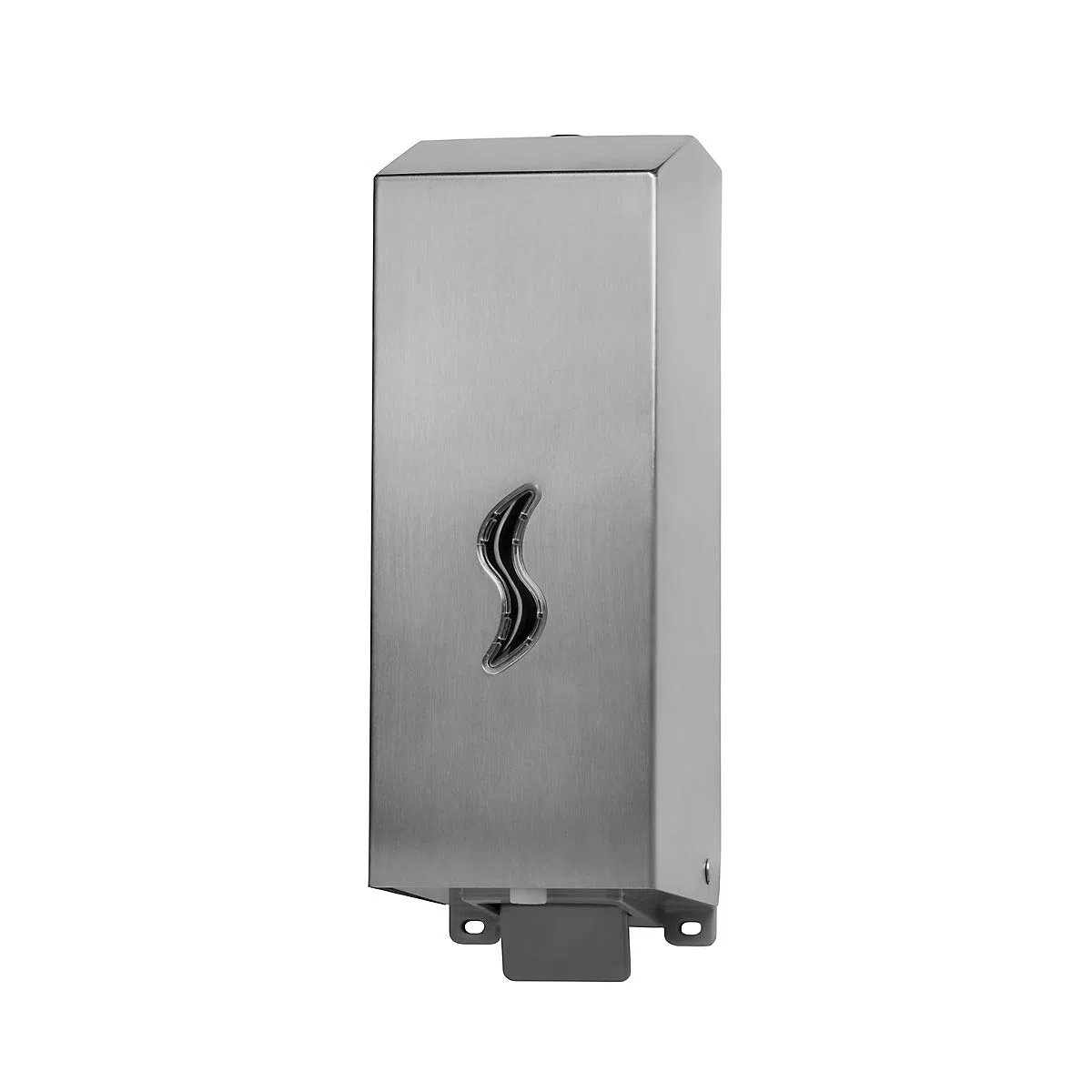 Medial - Dispenser di sapone in schiuma, in acciaio inossidabile AISI 304, spazzolato, 1,2 litri, 100 x 110 x 320, Brinox, 1 pezzo
