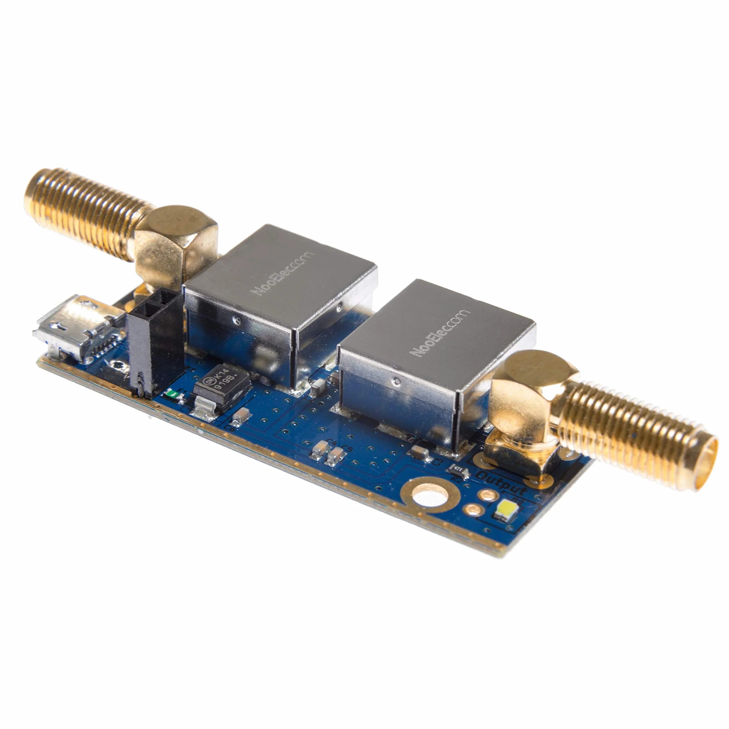 Nooelec SAWbird+ iO Barebones - Filtro SAW Premium e Modulo LNA a Basso Rumore a Cascata per Applicazioni L-Band (Inmarsat AERO/STD-C). Frequenza Centrale 1542 MHz