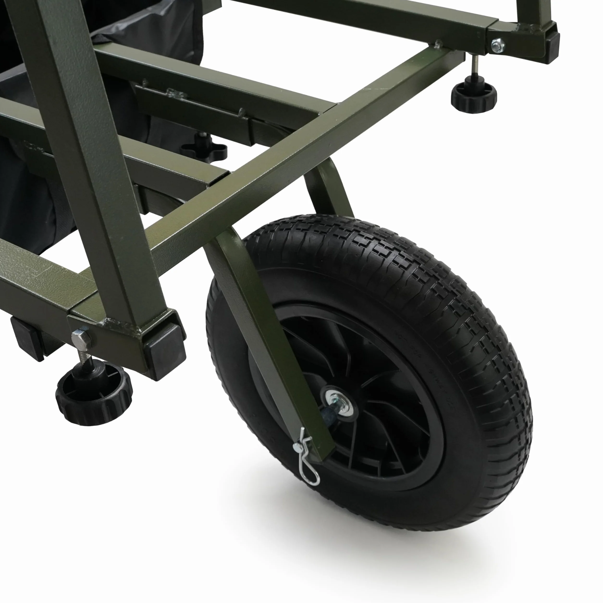 XXL Barrow - Carrello da pesca - Ruota in PU MAI Più forature - Smontabile - Regolabile - Include custodia 600Dn - Carrello per il trasporto - Carrello Viscar - Trolley - Telaio allungabile