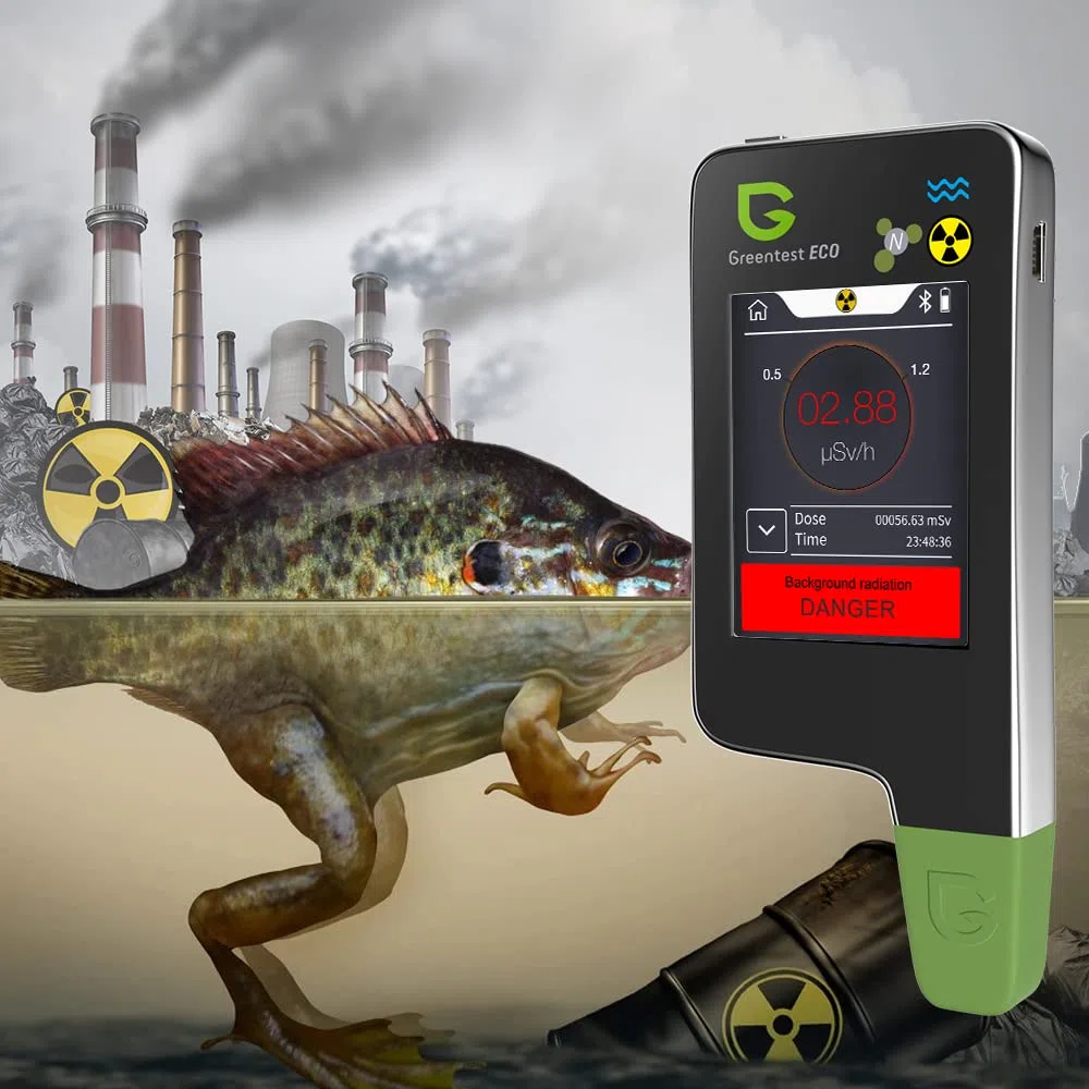 Greentest ECO, tester digitale per nitrati a 6 letture istantanee, misuratore per acqua TDS PPM con rilevatore di radianti Geiger per carne, frutta, verdura