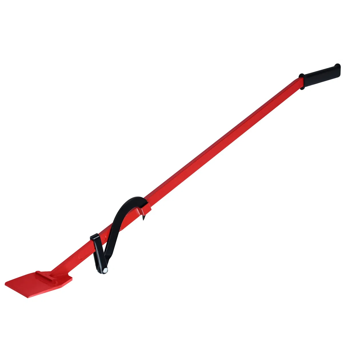 Sollevatore a cascata con gancio reversibile, 130 cm, supporto girevole per la silvicoltura e la coltivazione del legno, rosso