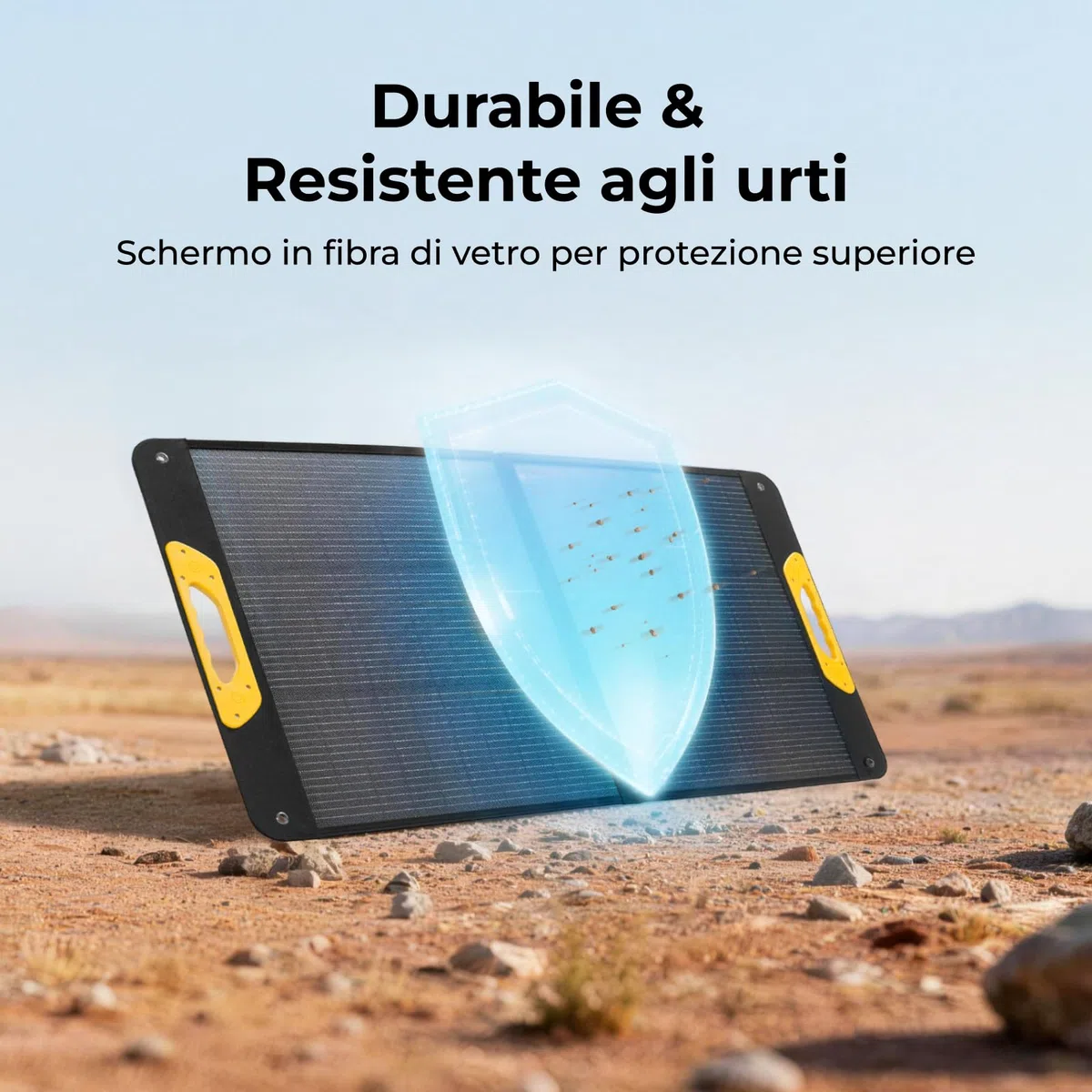 BougeRV 100W Pannello Solare Pieghevole, 25% Efficienza N-Typ, Per Batterie 173Wh/277Wh, Modulo Solare Mobile In Fibra Di Vetro, IP65, Per Stazione Energetica, Camping, Esterno, Giardino
