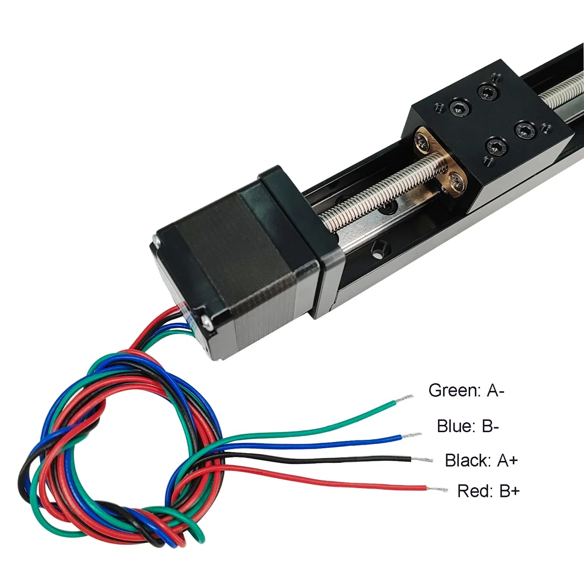 50mm Lunghezza di viaggio efficace Mini guida lineare guida vite di piombo T6x1 con NEMA11 motore passo-passo per DIY CNC Router parti X Y Z attuatore lineare fase